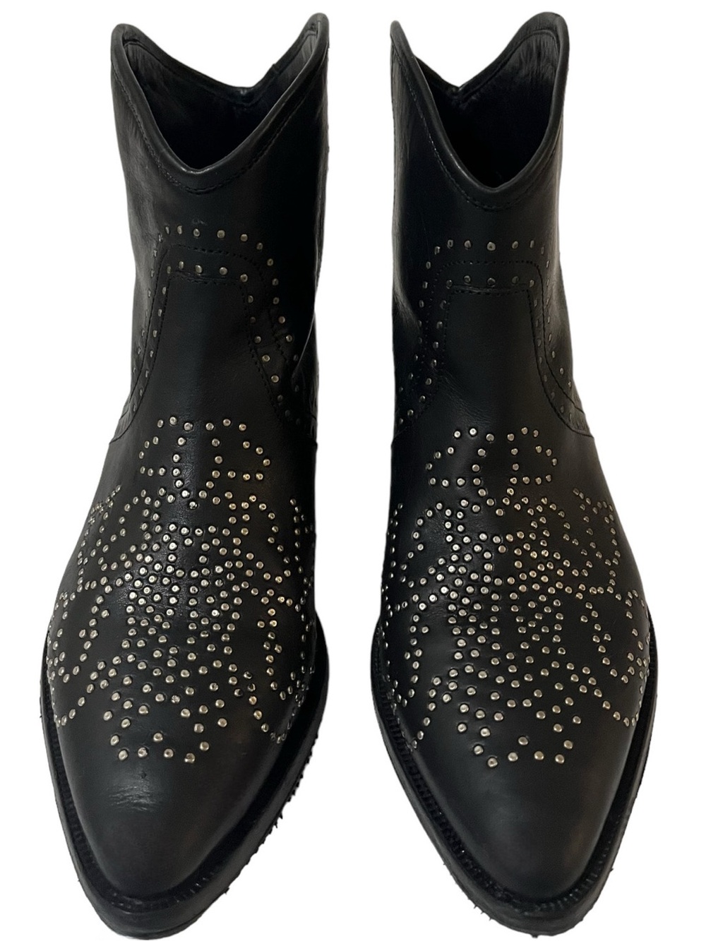Isabel Marant Black Leather Ankle Boots - Picture 2 of 7